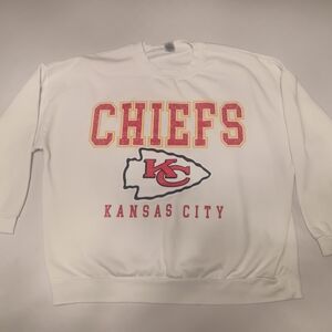 White Kansas City Chiefs Sweatshirt